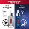 imageLOreal Paris Revitalift 15 Pure Hyaluronic Acid Face Serum  03 Pure Retinol Night Serum 1 kit