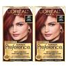 imageLOreal Paris Superior Preference FadeDefying  Shine Permanent Hair Color 6AM Light Amber Brown Pack of 1 Hair Dye4R Dark Auburn
