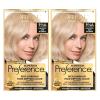 imageLOreal Paris Superior Preference FadeDefying  Shine Permanent Hair Color 6AM Light Amber Brown Pack of 1 Hair Dye95A Lightest Ash Blonde