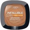 imageLOreal Paris Infallible Up to 24H Fresh Wear Soft Matte Longwear Bronzer Waterproof heatproof Transfer humidity and sweatproof Dark 031 ozMedium