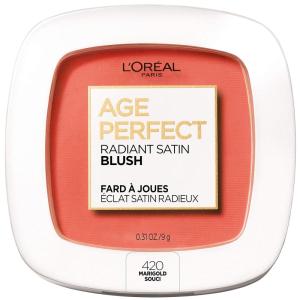 imageLOral Paris Age Perfect Radiant Satin Blush with Camellia Oil RosewoodMarigold