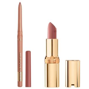 imageLOral Paris Colour Riche Lipstick and Lip Liner Set Includes 1 Satin Lipstick and 1 Creamy Lip Pencil For Bold Nourished Lip Color Worth It 1 Kit