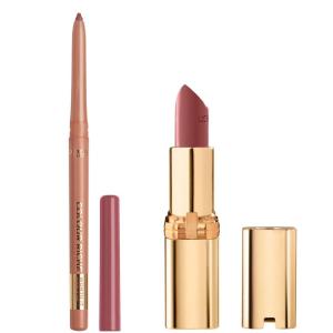 imageLOral Paris Colour Riche Lipstick and Lip Liner Set Includes 1 Satin Lipstick and 1 Creamy Lip Pencil For Bold Nourished Lip Color Worth It Medium 1 Kit