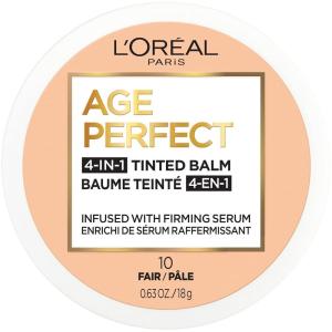 imageLOreal Paris Age Perfect 4in1 Tinted Face Balm Foundation with Firming Serum Fair 10 061 Ounce
