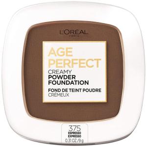 imageLOreal Paris Age Perfect Creamy Powder Foundation Compact 320 Warm Beige 031 Ounce375 Espresso