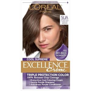 imageLOreal Paris Age Perfect Permanent Hair Color 7G Dark Natural Golden Blonde 1 kit511 Ultra Ash Medium Brown