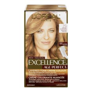 imageLOreal Paris Age Perfect Permanent Hair Color 7G Dark Natural Golden Blonde 1 kit7G Dark Natural Golden Blonde