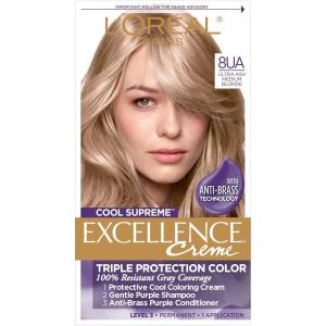 imageLOreal Paris Age Perfect Permanent Hair Color 7G Dark Natural Golden Blonde 1 kit811 Ultra Ash Medium Blonde