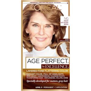 imageLOreal Paris Age Perfect Permanent Hair Color 9N Light Natural Blonde 1 kit5G Medium Soft Golden Brown