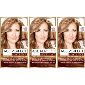 imageLOreal Paris Age Perfect Permanent Hair Color 9N Light Natural Blonde 1 kit7G Dark Golden Blonde