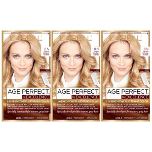 imageLOreal Paris Age Perfect Permanent Hair Color 9N Light Natural Blonde 1 kit8N Medium Blonde