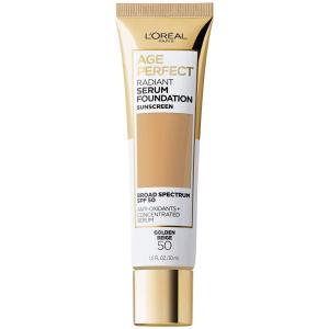 imageLOreal Paris Age Perfect Radiant Serum Foundation with SPF 50 Cream Beige 1 OunceGolden Beige