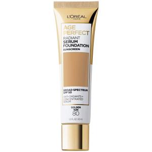 imageLOreal Paris Age Perfect Radiant Serum Foundation with SPF 50 Cream Beige 1 OunceGolden Sun