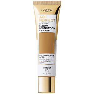 imageLOreal Paris Age Perfect Radiant Serum Foundation with SPF 50 Cream Beige 1 OunceHazelnut