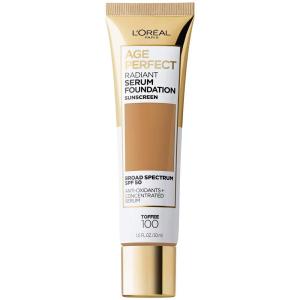 imageLOreal Paris Age Perfect Radiant Serum Foundation with SPF 50 Cream Beige 1 OunceToffee