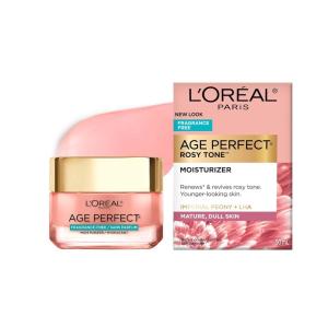 imageLOreal Paris Age Perfect Rosy Tone AntiAging Face Moisturizer Renew ampamp Revive Healthy Tone Fragrance Free 17 oz