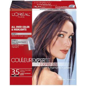 imageLOreal Paris Couleur Experte 2Step Home Hair Color and Highlights Kit Toasted Coconut35 Darkest Mahogany BrownChocolate Mousse