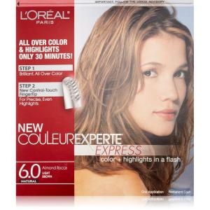 imageLOreal Paris Couleur Experte 2Step Home Hair Color and Highlights Kit Toasted Coconut6 Light BrownAlmond Rocca