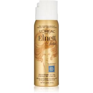 imageLOreal Paris Elnett Satin Hairspray Extra Strong Hold Unscented 11 oz Packaging May Vary22 Ounce Pack of 3