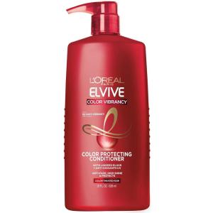 imageLOreal Paris Elvive Color Vibrancy Protecting Shampoo and Conditioner Set for Color Treated Hair 28 Fl Oz Set of 2RED