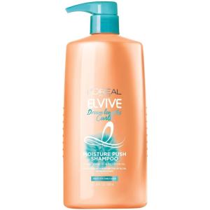 imageLOreal Paris Elvive Dream Lengths Curls Moisture Push Shampoo ParabenFree with Hyaluronic Acid and Castor Oil Best for wavy hair to curly hair 28 fl oz