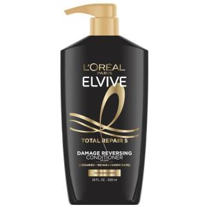 imageLOreal Paris Elvive Total Repair 5 Repairing Conditioner for Damaged Hair Conditioner with Protein and Ceramide for Strong Silky Shiny Healthy Renewed Hair 28 Fl OzPackaging May Vary