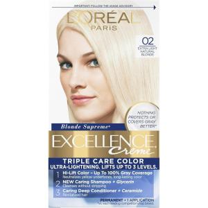 imageLOreal Paris Excellence Creme Permanent Triple Care Hair Color 5G Medium Golden Brown Gray Coverage For Up to 8 Weeks All Hair Types Pack of 102 Extra Light Natural Blonde