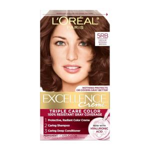 imageLOreal Paris Excellence Creme Permanent Triple Care Hair Color 5G Medium Golden Brown Gray Coverage For Up to 8 Weeks All Hair Types Pack of 15RB Medium Reddish Brown