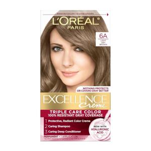imageLOreal Paris Excellence Creme Permanent Triple Care Hair Color 5G Medium Golden Brown Gray Coverage For Up to 8 Weeks All Hair Types Pack of 16A Light Ash Brown
