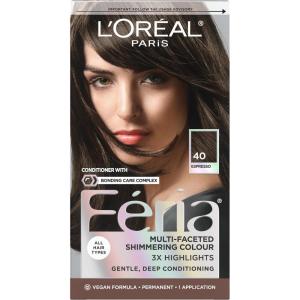 imageLOreal Paris Feria Hyper Platinum Advanced Lightening System Hair Bleach Lifts Up To 8 Levels Includes Anti Brass Purple Conditioner 1 Hair Dye Kit40 Espresso