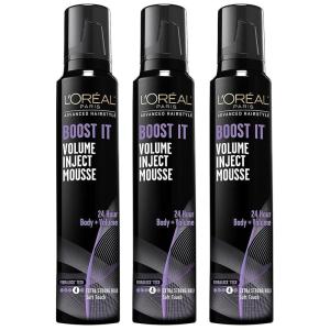 imageLOreal Paris Hair Care Advanced Hairstyle Boost It Volume Inject Mousse 83 OunceUnscented