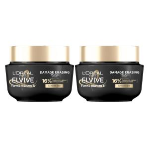 imageLOreal Paris Hair Care Elvive Total Repair 5 Damage Erasing Balm Conditioning Hair Mask for Damaged Hair with Almond and Protein 85 fl oz Pack of 2Packaging May Vary