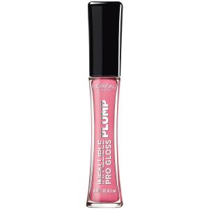 imageLOreal Paris Infallible Pro Gloss Plump Lip Gloss with Hyaluronic Acid Long Lasting Plumping Shine Lips Look Instantly Fuller and More Plump Gleam 021 fl ozGleam