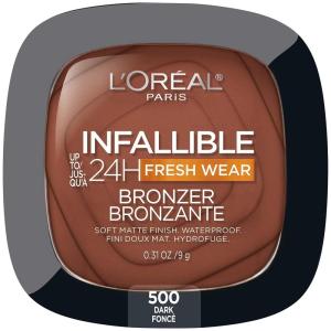 imageLOreal Paris Infallible Up to 24H Fresh Wear Soft Matte Longwear Bronzer Waterproof heatproof Transfer humidity and sweatproof Dark 031 ozDark