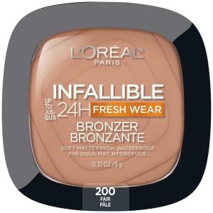 imageLOreal Paris Infallible Up to 24H Fresh Wear Soft Matte Longwear Bronzer Waterproof heatproof Transfer humidity and sweatproof Dark 031 ozFair
