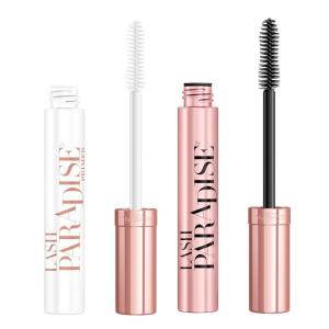 imageLOreal Paris Lash Paradise Mascara and Primer Makeup Bundle Includes Blackest Black Mascara and Millennial Pink Mascara Primer Pack of 2