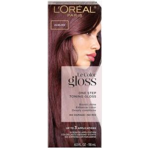 imageLOreal Paris Le Color Gloss One Step InShower Toning Hair Gloss Neutralizes Brass Conditions ampamp Boosts Shine Smoky Bronde 4 OunceAuburn
