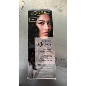 imageLOreal Paris Le Color Gloss One Step InShower Toning Hair Gloss Neutralizes Brass Conditions ampamp Boosts Shine Smoky Bronde 4 OunceBlack
