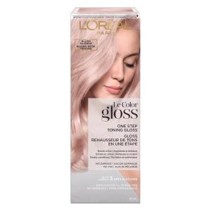 imageLOreal Paris Le Color Gloss One Step InShower Toning Hair Gloss Neutralizes Brass Conditions ampamp Boosts Shine Smoky Bronde 4 OunceBlush Blonde