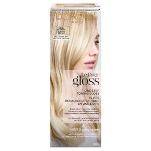 imageLOreal Paris Le Color Gloss One Step InShower Toning Hair Gloss Neutralizes Brass Conditions ampamp Boosts Shine Smoky Bronde 4 OunceCool Blonde