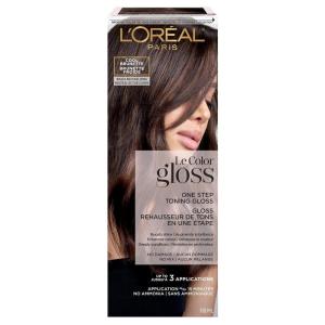 imageLOreal Paris Le Color Gloss One Step InShower Toning Hair Gloss Neutralizes Brass Conditions ampamp Boosts Shine Smoky Bronde 4 OunceCool Brunette