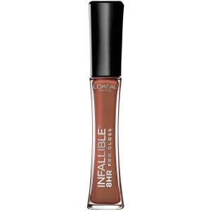 imageLOreal Paris Makeup Infallible 8 Hour Hydrating Lip Gloss Sangria 021 Fl OzBarely Nude