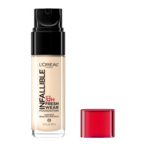 imageLOreal Paris Makeup Infallible Up to 32 Hour Fresh Wear Lightweight Foundation 420 True Beige 1 Fl Oz Packaging May Vary390 Rose Pearl
