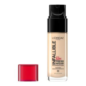 imageLOreal Paris Makeup Infallible Up to 32 Hour Fresh Wear Lightweight Foundation 420 True Beige 1 Fl Oz Packaging May Vary411 Beige Ivory