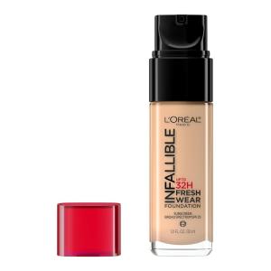 imageLOreal Paris Makeup Infallible Up to 32 Hour Fresh Wear Lightweight Foundation 420 True Beige 1 Fl Oz Packaging May Vary450 Rose Beige