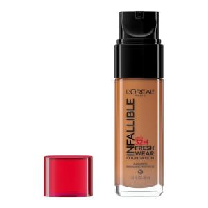 imageLOreal Paris Makeup Infallible Up to 32 Hour Fresh Wear Lightweight Foundation 420 True Beige 1 Fl Oz Packaging May Vary511 Maple