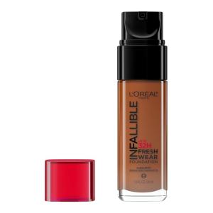 imageLOreal Paris Makeup Infallible Up to 32 Hour Fresh Wear Lightweight Foundation 420 True Beige 1 Fl Oz Packaging May Vary520 Sienna