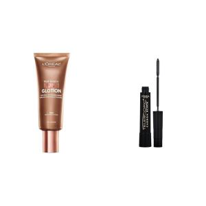 imageLOreal Paris Makeup True Match Lumi Glotion Natural Glow Enhancer Illuminator Highlighter Bronzing Drops For a SunKissed Glow 901 Fair904 Deep  Mascara  Carbon Black