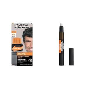 imageLOreal Paris Men Expert One Twist Mess Free Permanent Hair Color Mens Hair Dye to Cover Grays Easy Mix Ammonia Free Application Light Brown 06 1 Application KitLight Medium Brown