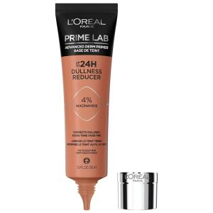imageLOreal Paris Prime Lab Up to 24H Dullness Reducer Face Primer Infused with Niacinamide to Reduce Face Dullness and Extend Makeup Wear 101 Fl Oz